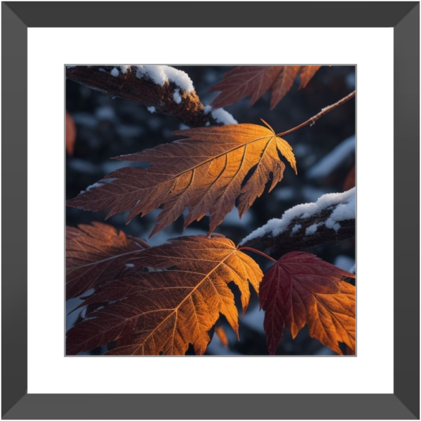 Autumn Leaves With First Day Snow - Image 12