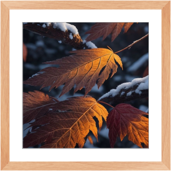 Autumn Leaves With First Day Snow - Image 13