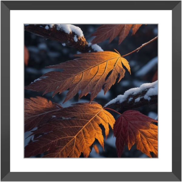 Autumn Leaves With First Day Snow - Image 15