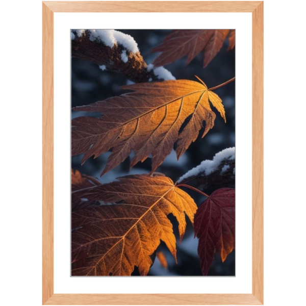 Autumn Leaves With First Day Snow - Image 16