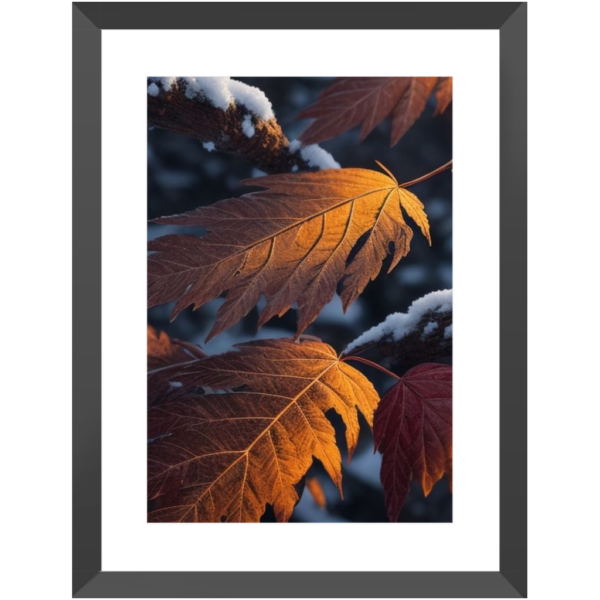 Autumn Leaves With First Day Snow - Image 9