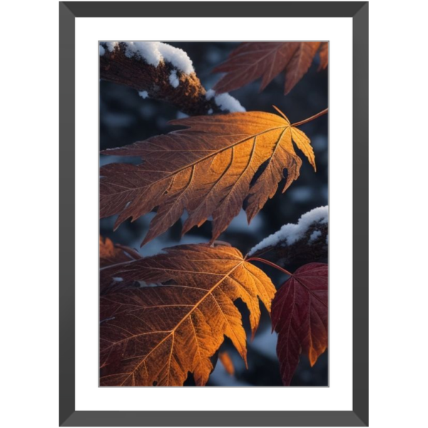 Autumn Leaves With First Day Snow - Image 18