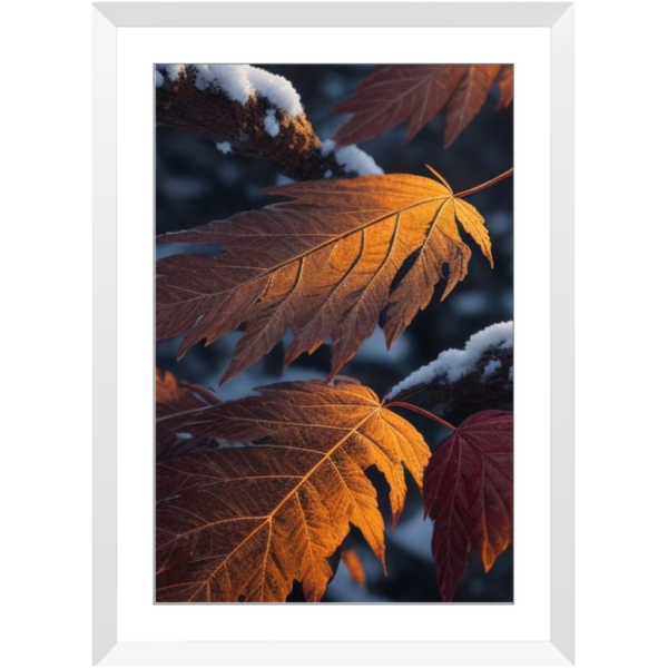 Autumn Leaves With First Day Snow - Image 17