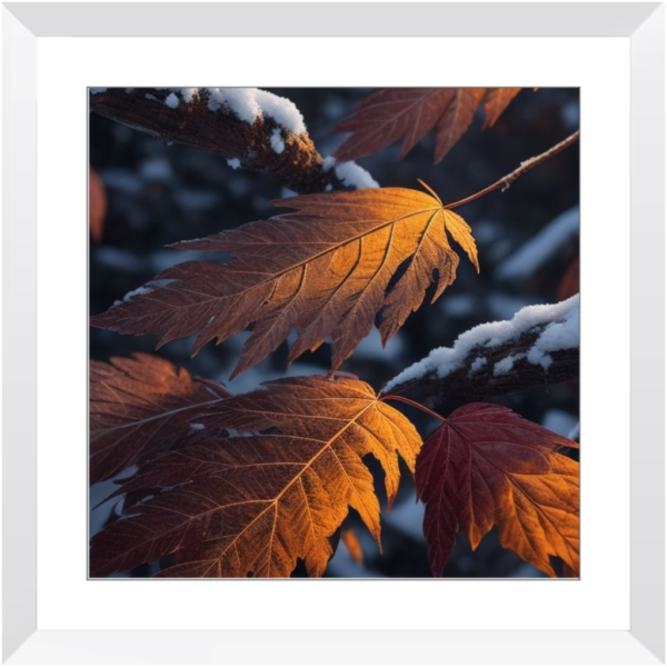 Autumn Leaves With First Day Snow - Image 14