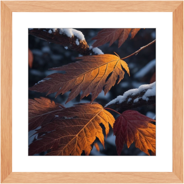 Autumn Leaves With First Day Snow - Image 10