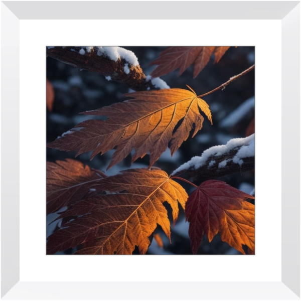 Autumn Leaves With First Day Snow - Image 11