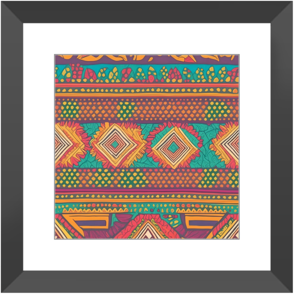 Colorful African Tribal Pattern - Image 2