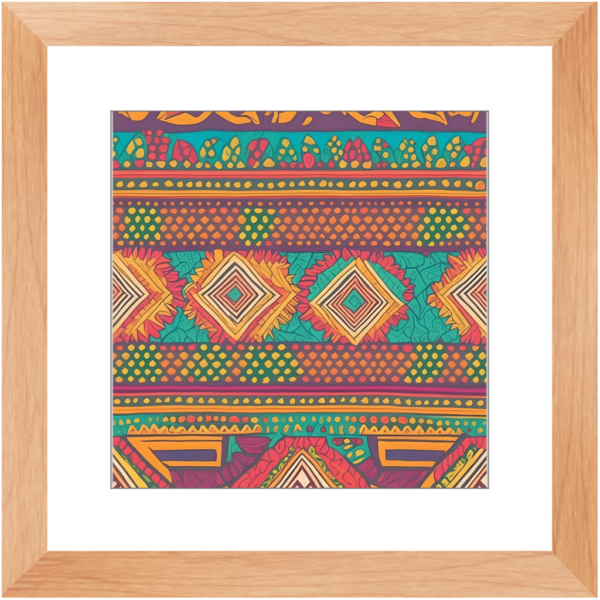 Colorful African Tribal Pattern